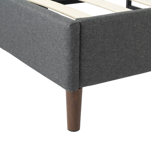 EVER DREAMING LIVING DARK GREY KINSLEY BED BASE