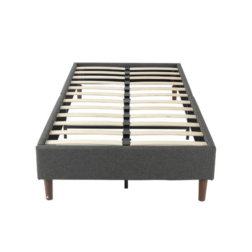 EVER DREAMING LIVING DARK GREY KINSLEY BED BASE