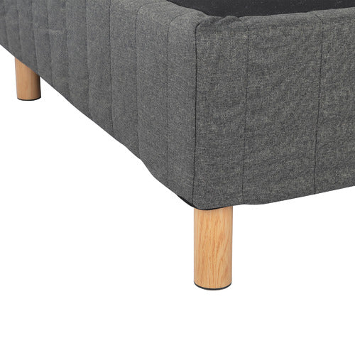 EVER DREAMING LIVING DARK GREY RYLEE STEEL BED FRAME