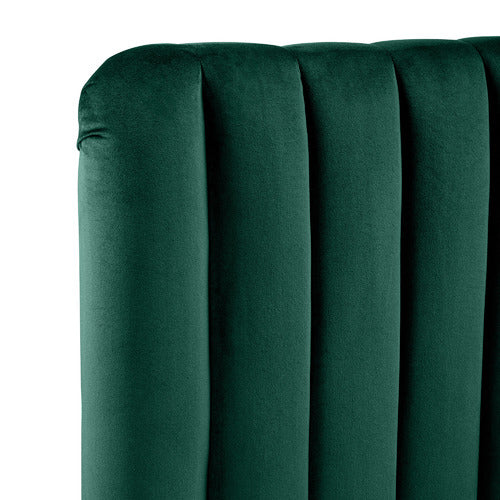 DARK GREEN EMILY VELVET BED