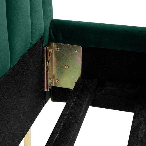 DARK GREEN EMILY VELVET BED