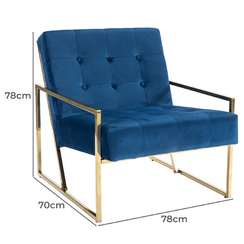 SOUTHERN STYLERS DARNELL VELVET ARMCHAIR