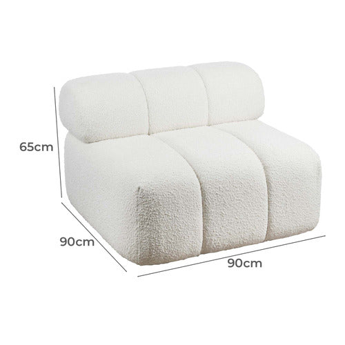 THE HOME COLLECTIVE DEAN BOUCLE ACCENT CHAIR
