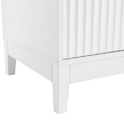 CORE LIVING DECORIS 2 DRAWER RIBBED BEDSIDE TABLE