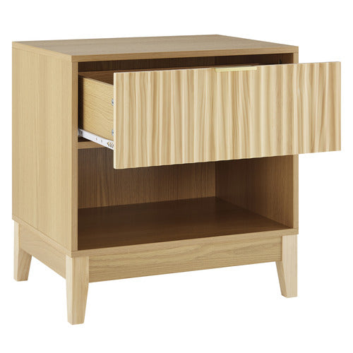 CORE LIVING DECORIS RIBBED BEDSIDE TABLES (SET OF 2)