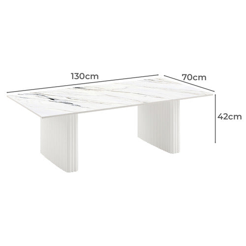 SOUTHERN STYLERS DEVI SINTERED STONE COFFEE TABLE