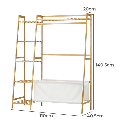 LIVING FUSION DEVYN BAMBOO CLOTHING RACK