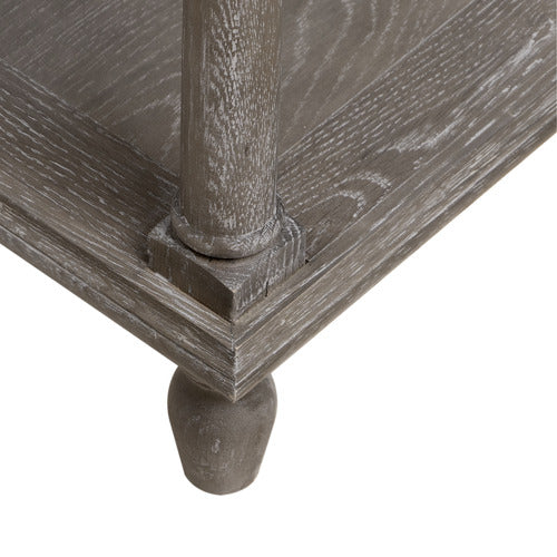 NATURALLY PROVINICIAL DEWEY OAK WOOD BEDSIDE TABLE