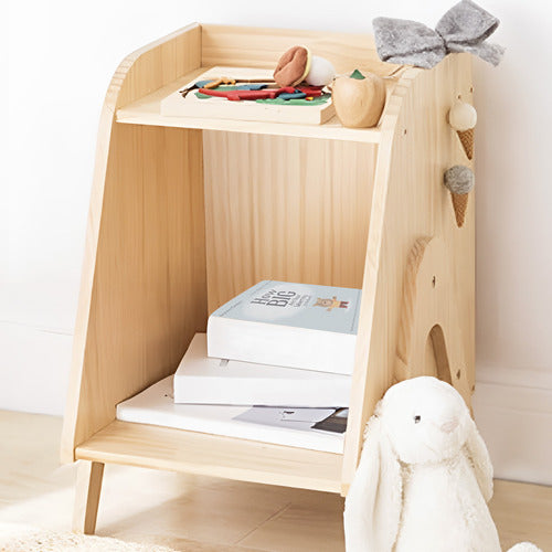 MODERN COLLECTIVE DHARA PINE WOOD BEDSIDE TABLE