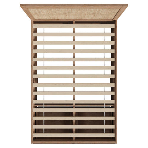 LIVING FUSION HOLLY RATTAN PLATFORM BED WITH UNDERBED DRAWERS