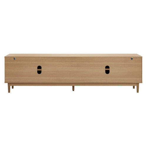 200CM DION HERRINGBONE OAK WOOD TV UNIT