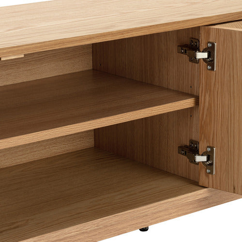 200CM DION HERRINGBONE OAK WOOD TV UNIT