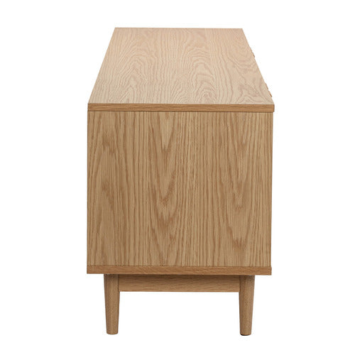 200CM DION HERRINGBONE OAK WOOD TV UNIT