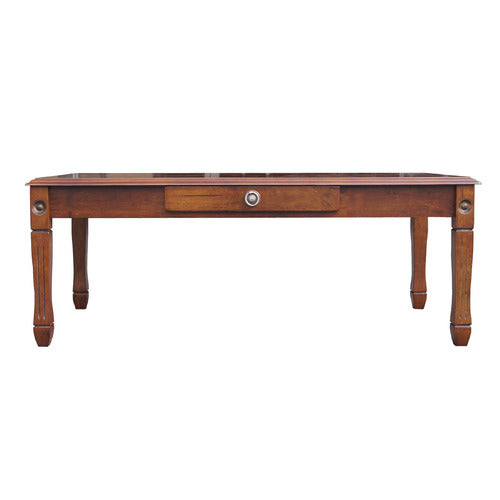 MIKASA FURNITURE DIRTY OAK FINISH LOWE COFFEE TABLE