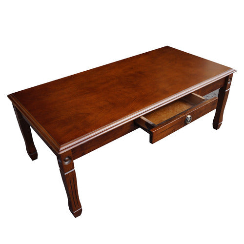 MIKASA FURNITURE DIRTY OAK FINISH LOWE COFFEE TABLE