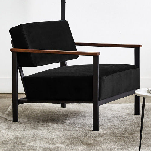 BROOKLYN AND BELLA DOMINIC VELVET ARMCHAIR