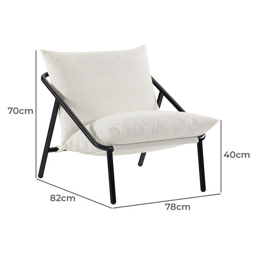 STUDIO HOME DORIAN BOUCLE ACCENT CHAIR