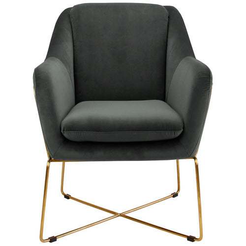 BROOKLYN AND BELLA DOVER VELVET ARMCHAIR