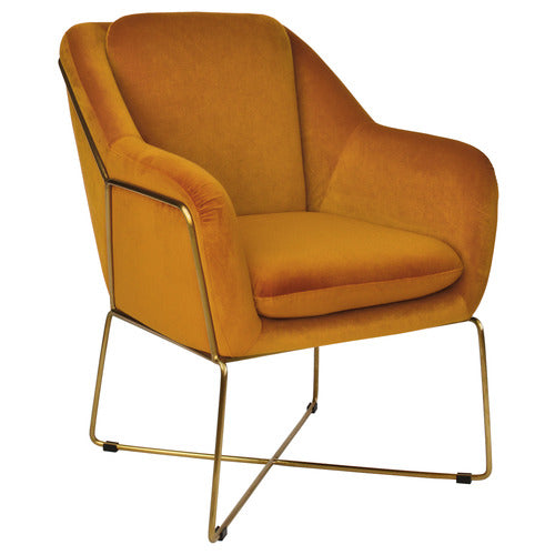 BROOKLYN AND BELLA DOVER VELVET ARMCHAIR