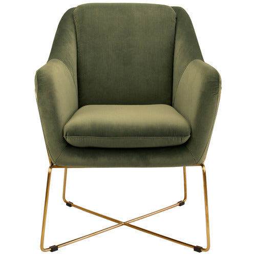 BROOKLYN AND BELLA DOVER VELVET ARMCHAIR