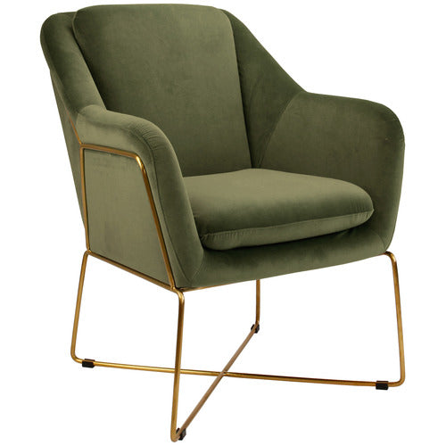 BROOKLYN AND BELLA DOVER VELVET ARMCHAIR