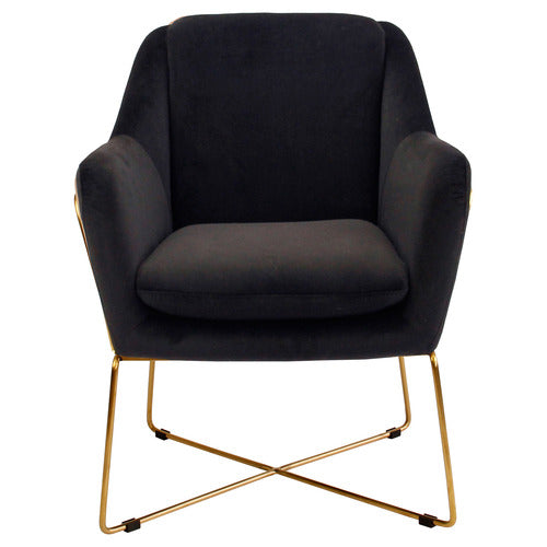 BROOKLYN AND BELLA DOVER VELVET ARMCHAIR