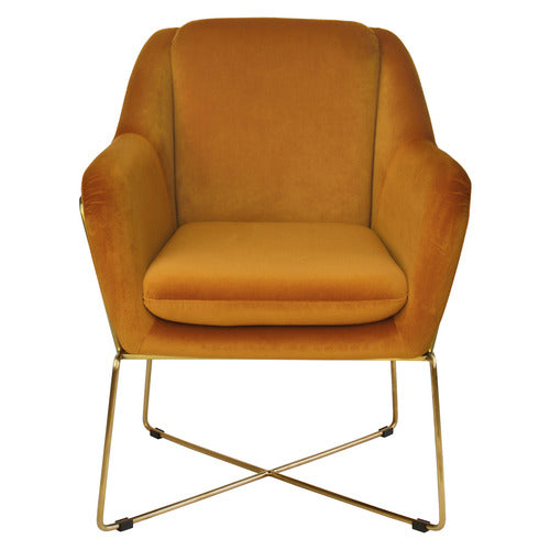 BROOKLYN AND BELLA DOVER VELVET ARMCHAIR