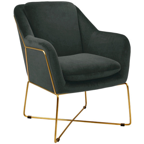 BROOKLYN AND BELLA DOVER VELVET ARMCHAIR