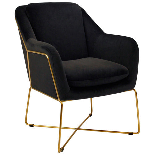 BROOKLYN AND BELLA DOVER VELVET ARMCHAIR