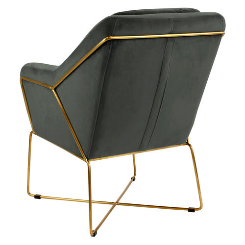 BROOKLYN AND BELLA DOVER VELVET ARMCHAIR