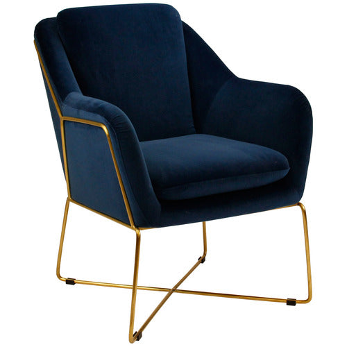 BROOKLYN AND BELLA DOVER VELVET ARMCHAIR