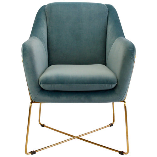 BROOKLYN AND BELLA DOVER VELVET ARMCHAIR