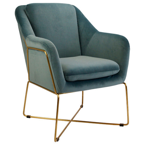 BROOKLYN AND BELLA DOVER VELVET ARMCHAIR