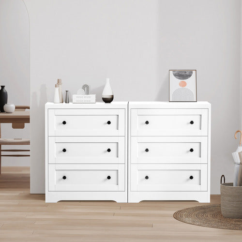 HOXTON ROOM DREWLEAF 3 DRAWER CHEST