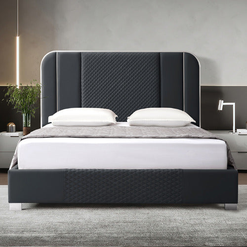 SOUTHERN STYLERS DYLAN FAUX LEATHER BED