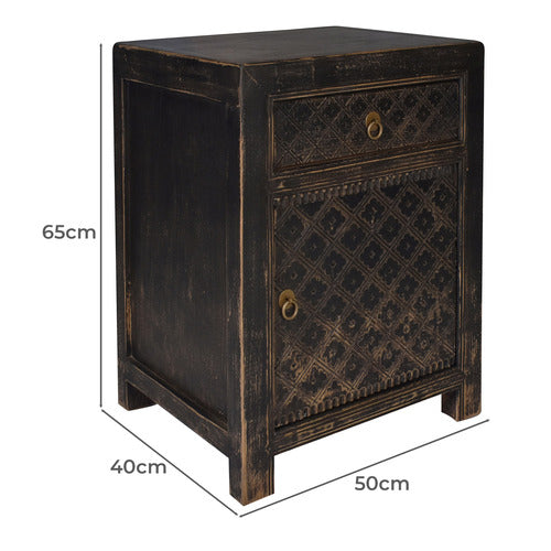 CHARTWELL HOME DYLAN PINE WOOD BEDSIDE TABLES (SET OF 2)