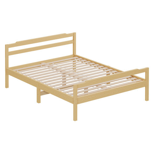 HOXTON ROOM LYNA PINE WOOD BED & TIGHT TOP MATTRESS