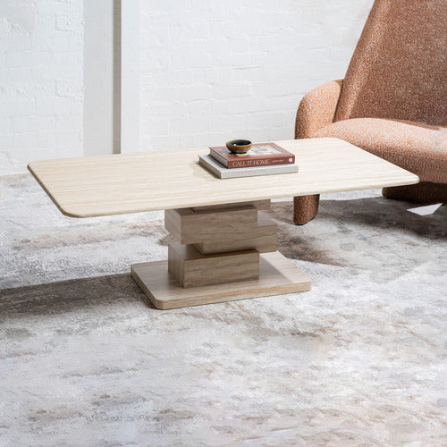 KEYS ROAD DESIGNS EASTON MARBLE COFFEE TABLE