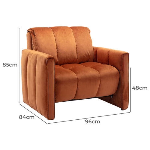 ECHO VELVET SINGLE SOFA BED