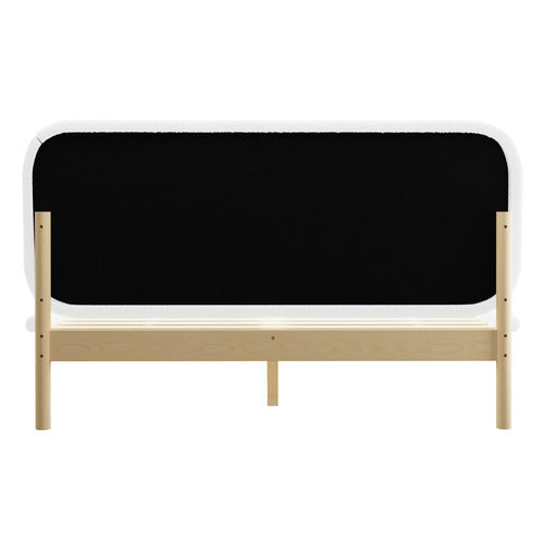 LIVING FUSION EDEN BOUCLE QUEEN PLATFORM BED