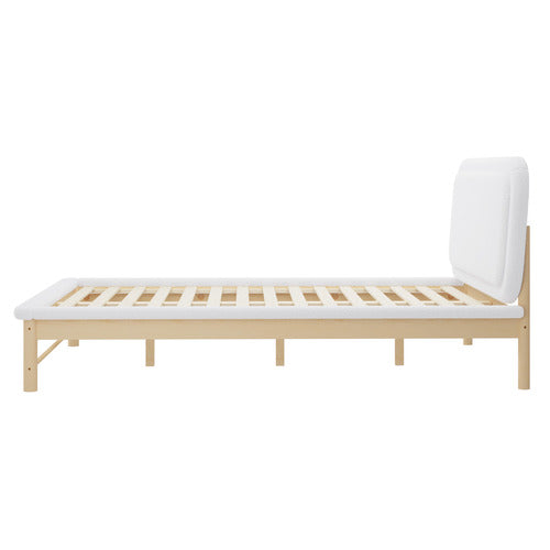 LIVING FUSION EDEN BOUCLE QUEEN PLATFORM BED