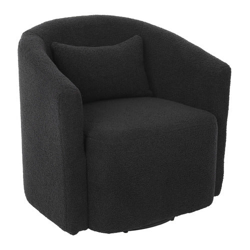 OAKLEIGH HOME EDGAR FAUX SHERPA SWIVEL ARMCHAIR