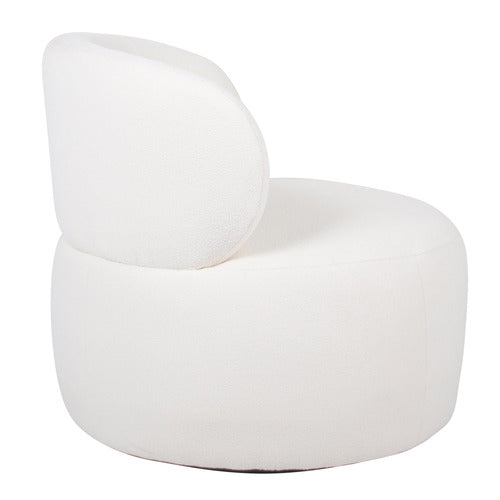 BY DESIGNS EDITH BOUCLE SWIVEL ARMCHAIR