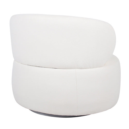 BY DESIGNS EDITH BOUCLE SWIVEL ARMCHAIR