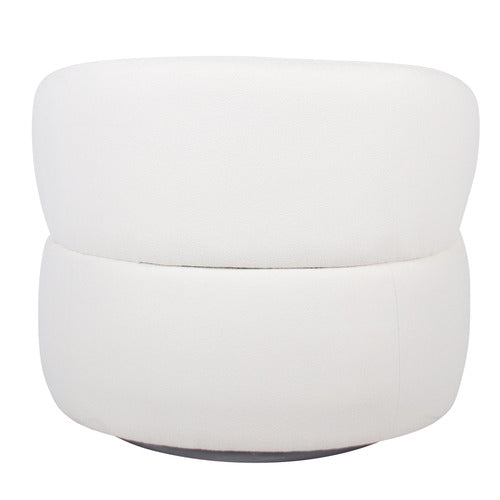 BY DESIGNS EDITH BOUCLE SWIVEL ARMCHAIR
