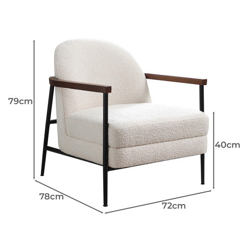 SOUTHERN STYLERS EFRAIN BOUCLE ARMCHAIR