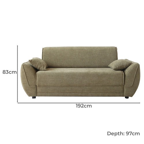PALMGROVE LANE EGBY 2 SEATER FOLD OUT SOFA BED