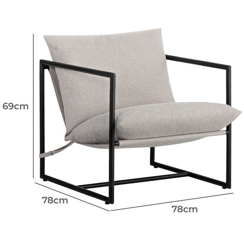 STUDIO HOME EITHAN SLING ACCENT CHAIR