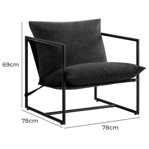 STUDIO HOME EITHAN SLING ACCENT CHAIR
