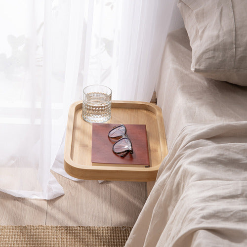 LIFESTYLE TRADERS ELAINE BAMBOO FLOATING BEDSIDE TABLE